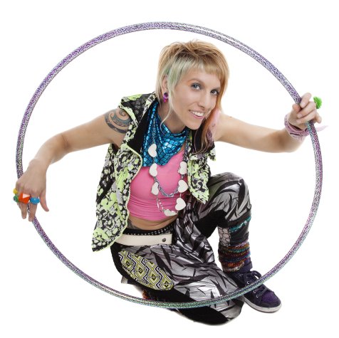 Donna Sparx in her Hula Hoop