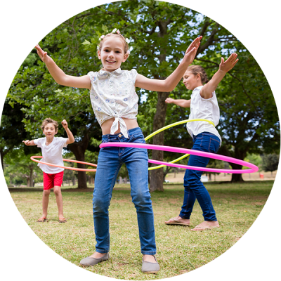 Kids Hula Hooping