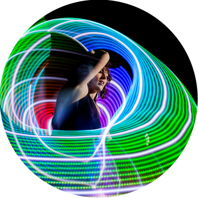 LED Hula Hoop Performer