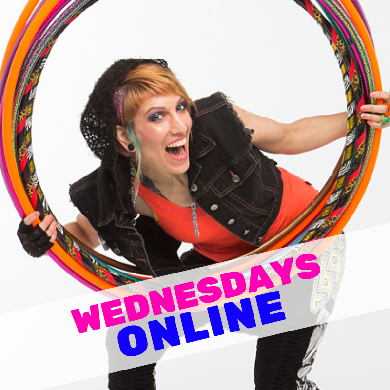 LIVE ONLINE!! HULA HOOP DANCE & FITNESS CLASSES