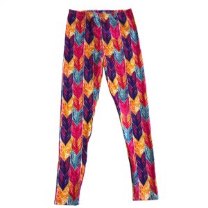 PINK FEATHER LEGGINGS - REGULAR | Hoop Sparx