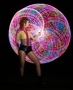 LED smart hula hoop performer | Hoop Sparx