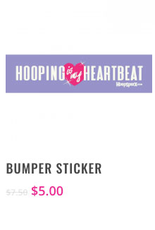Hooping is my heartbeat sticker | Hoop Sparx Merch