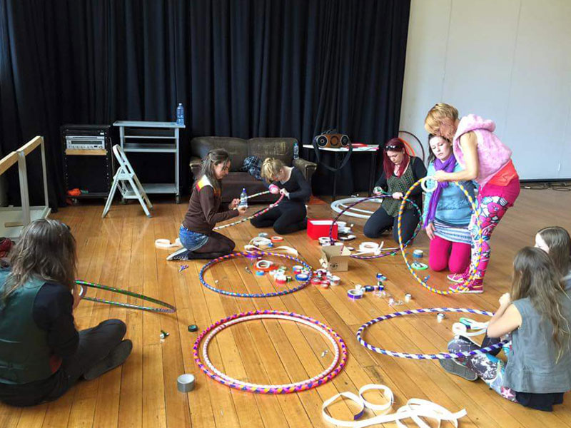 Hoop Sparx Workshops & Interactive Playspaces - Hoop Making Workshop