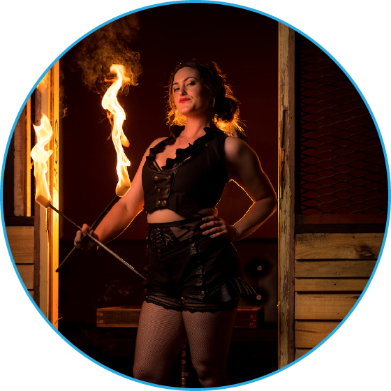 Lura Eclipse - Hoop Sparx Entertainment & Performers - Fire Performers