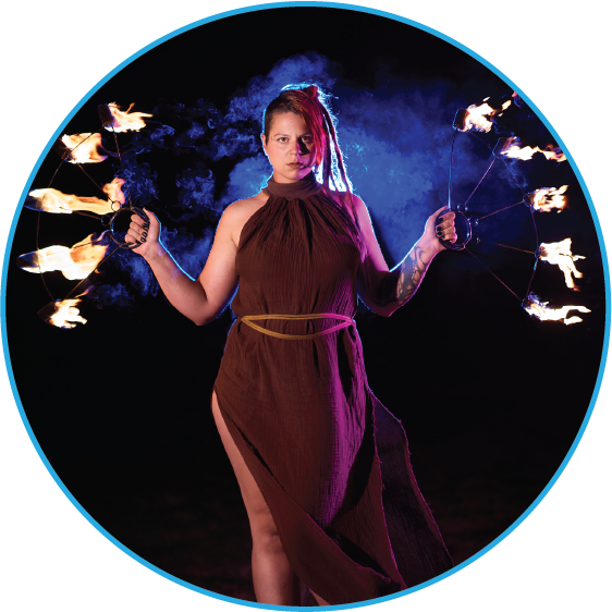 Scarab - Fire Performer Melbourne | Hoop Sparx Performers