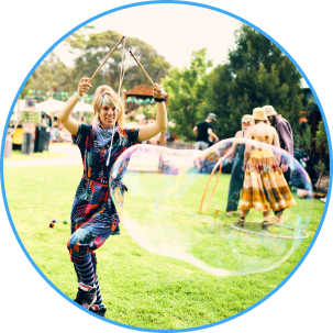 Giant Bubbles Event Entertainment Victoria | Hoop Sparx