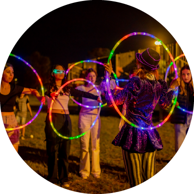 Community Events Entertainment - LED Playspaces | Hoop Sparx